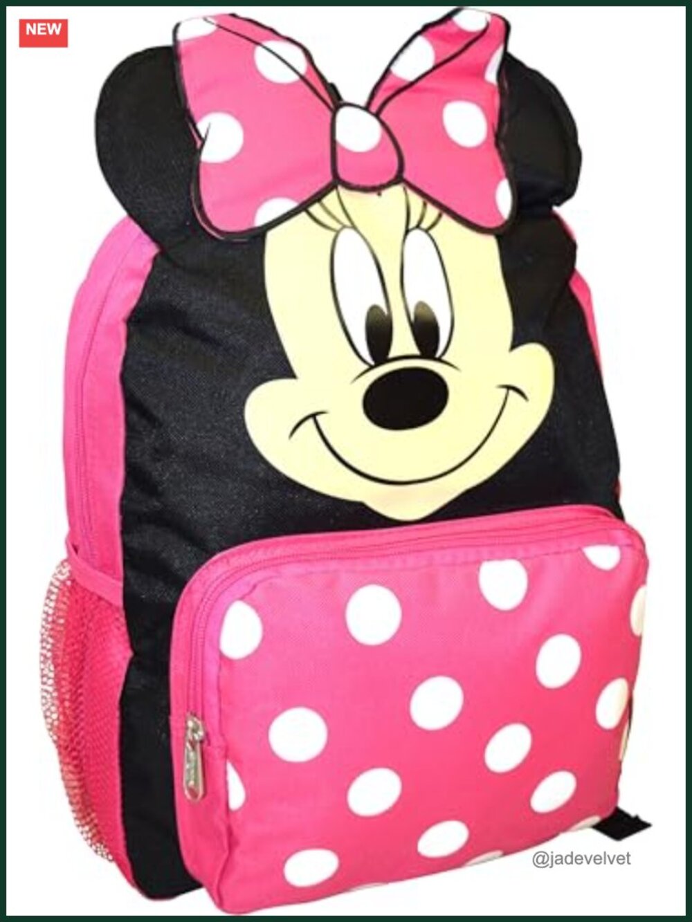 Minnie Mouse Kids Backpack 12 Inch School Bag Cartoon Daypack Polyester